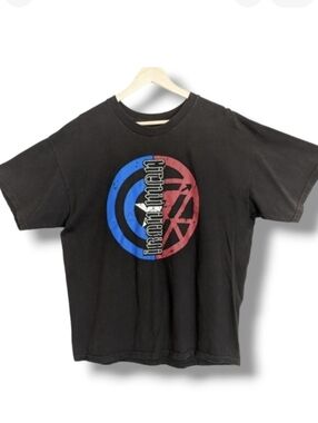 Iron Man Graphic Print Tee XL‎ Black Marvel Super Hero t-shirt